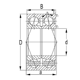 Serie 3300 Zweireihiges Schrägkugellager