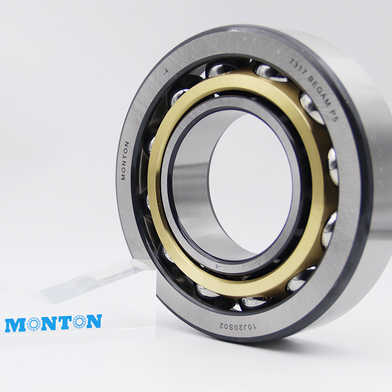 7317BECBM Angular contact ball bearings 