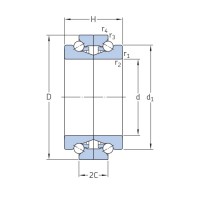 Axial-Schrägkugellager in zwei Richtungen