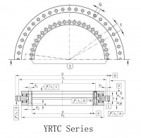 Drehtischlager der YRTC-Serie